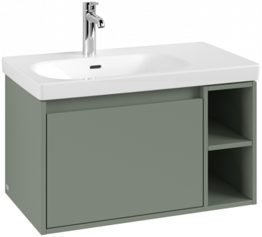 Spintelė VILLEROY&BOCH Skyla 772x436x439 mm, 1 stalčius, žalsva spalva (soft green) 